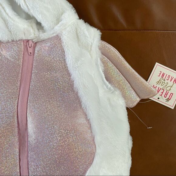 NWT Plush Winged Unicorn Costume Full Zip Dream Play Imagine - Picture 2 of 7